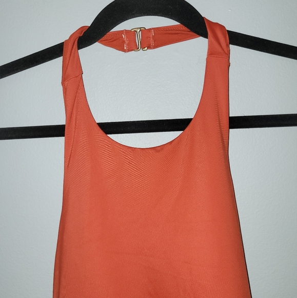 NWT Andie Swim The Luzon Chili Pepper One Piece Halter Hi-Cut - Picture 4 of 7